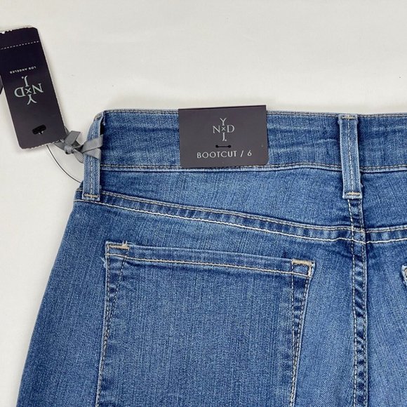 NYDJ Bootcut Denim Jeans Women‎ 6 NWT $114 Stretch Cotton Pockets Slimming Blue - Picture 8 of 12